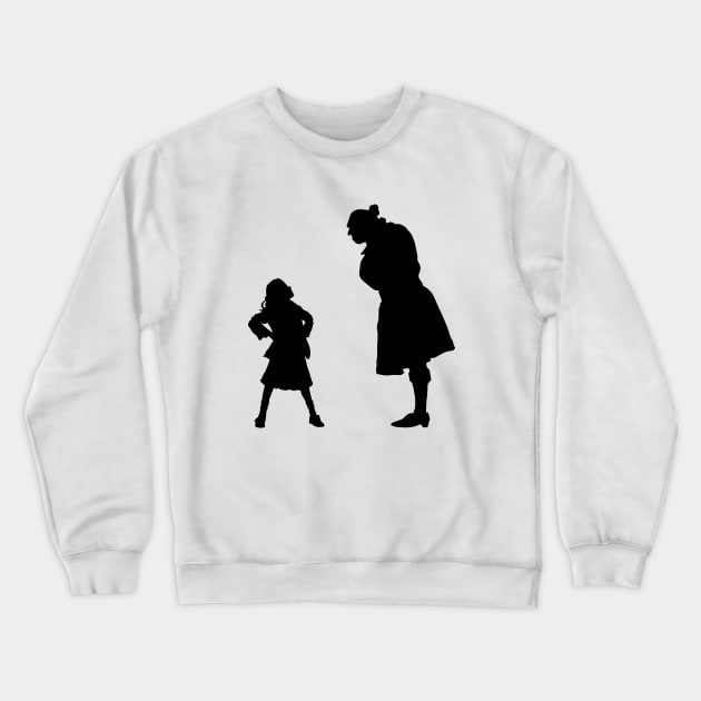 Matilda and Trunchbull from Matilda the Musical Crewneck Sweatshirt by TheTreasureStash